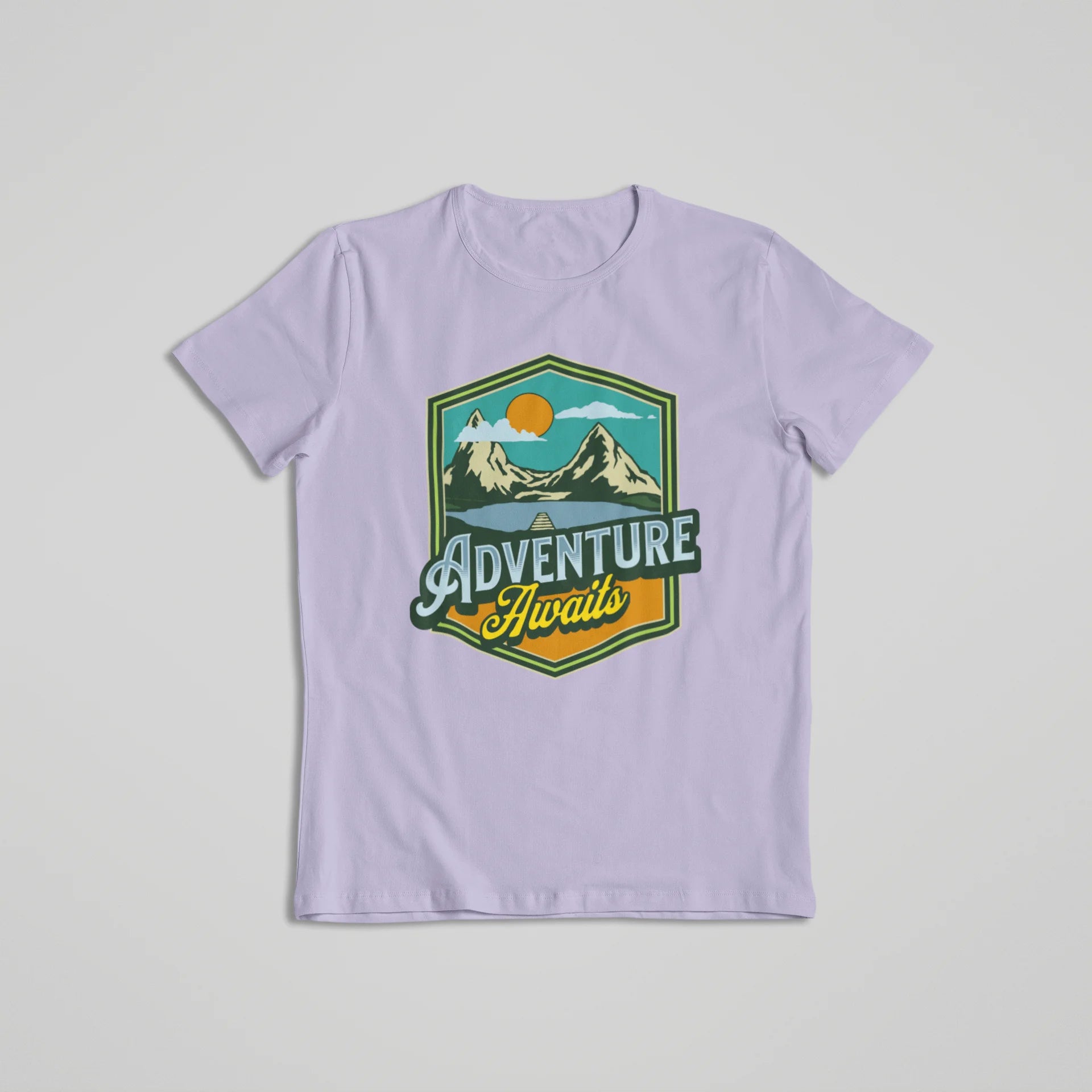 Adventure Awaits T-shirt Lavender