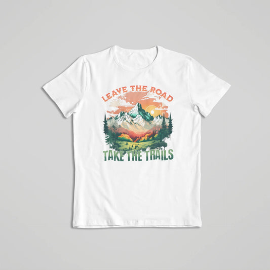 Leave The Road Take The Trails T-shirt White