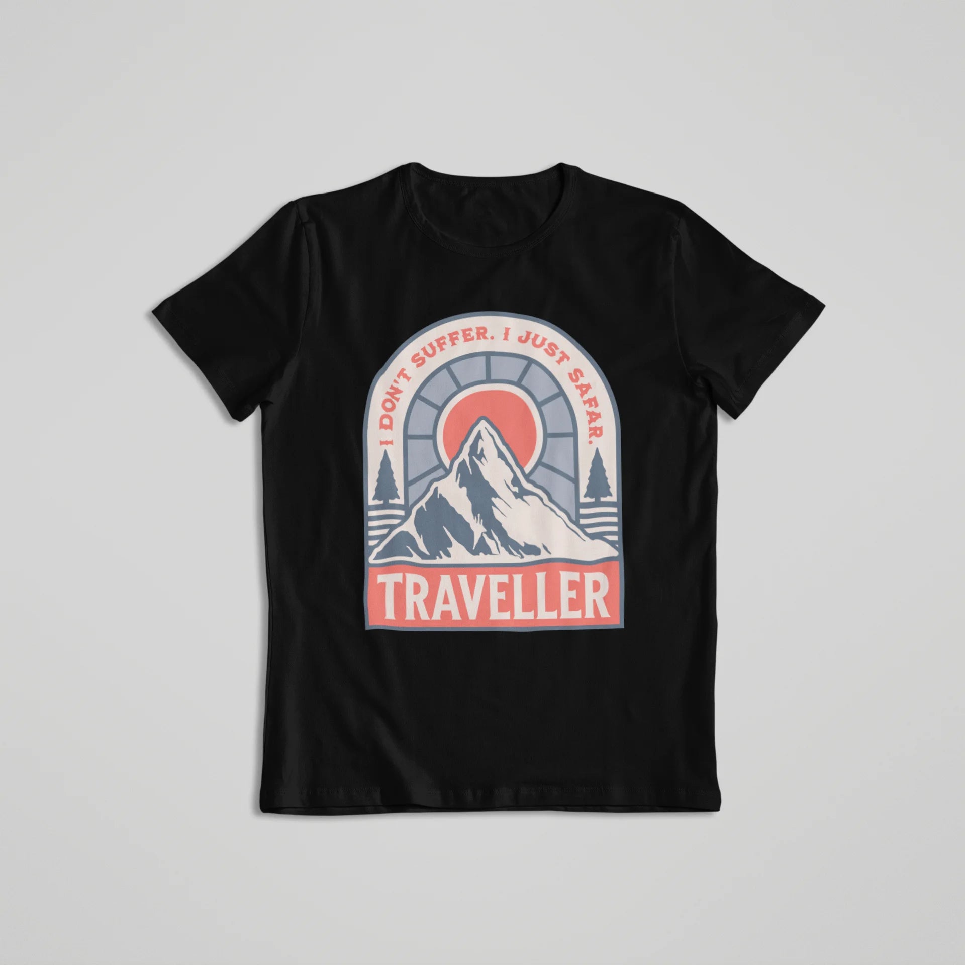 Safar Suffer Traveller - T-shirt Black