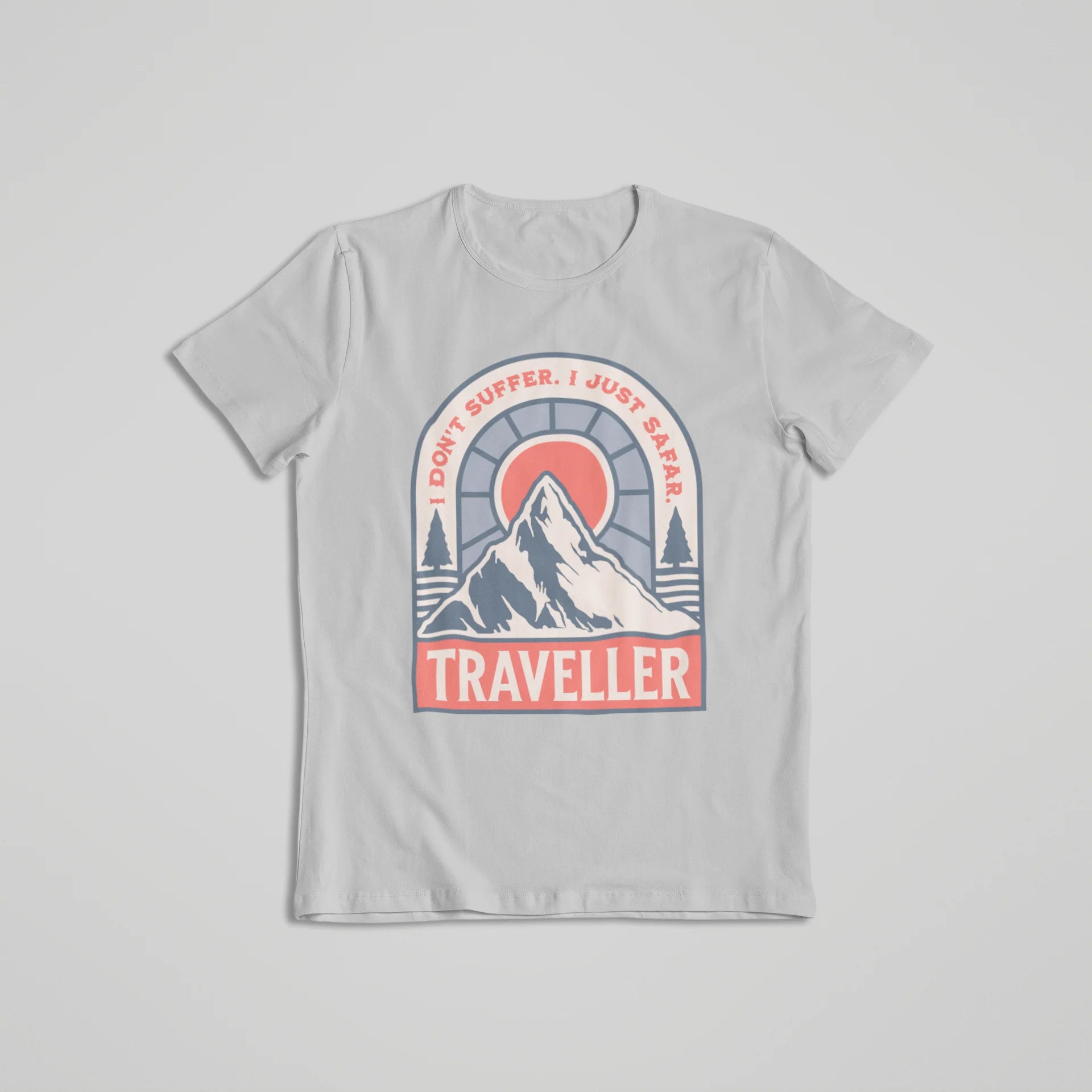 Safar Suffer Traveller - T-shirt Grey Melange