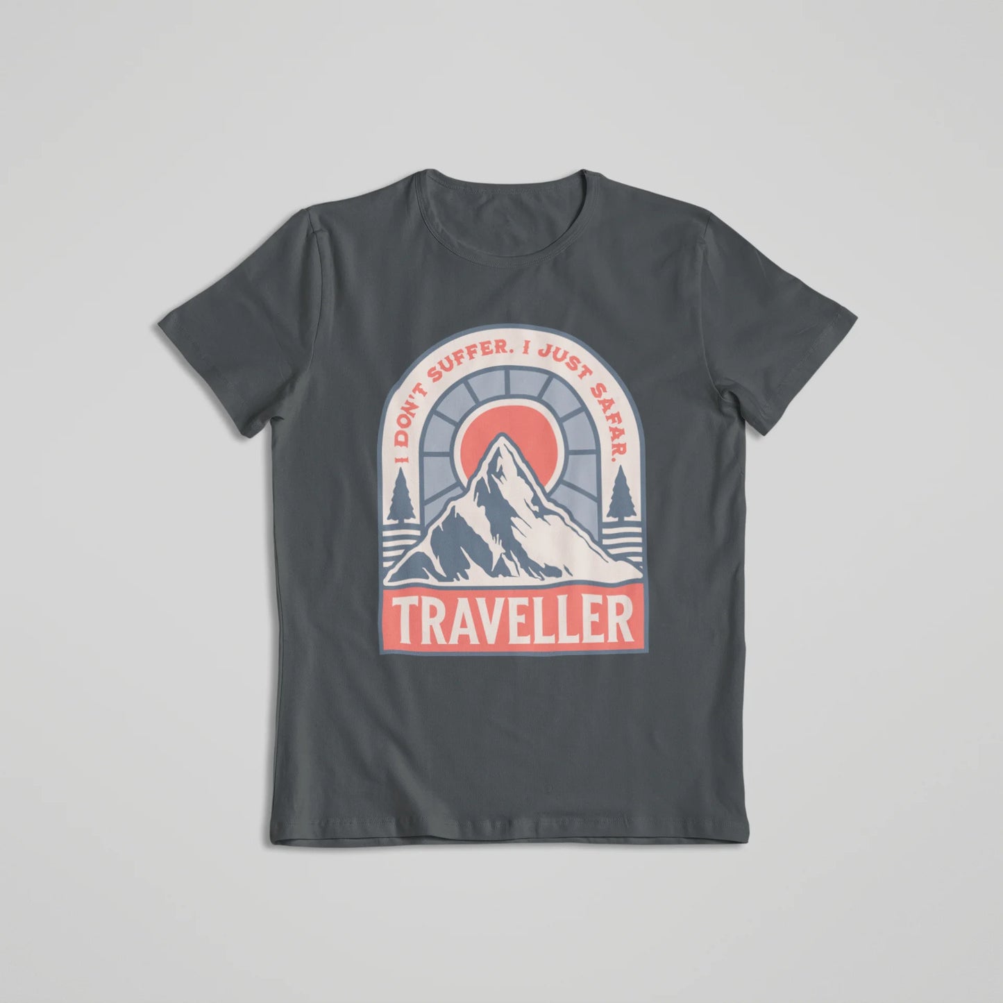 Safar Suffer Traveller - T-shirt Steel Grey