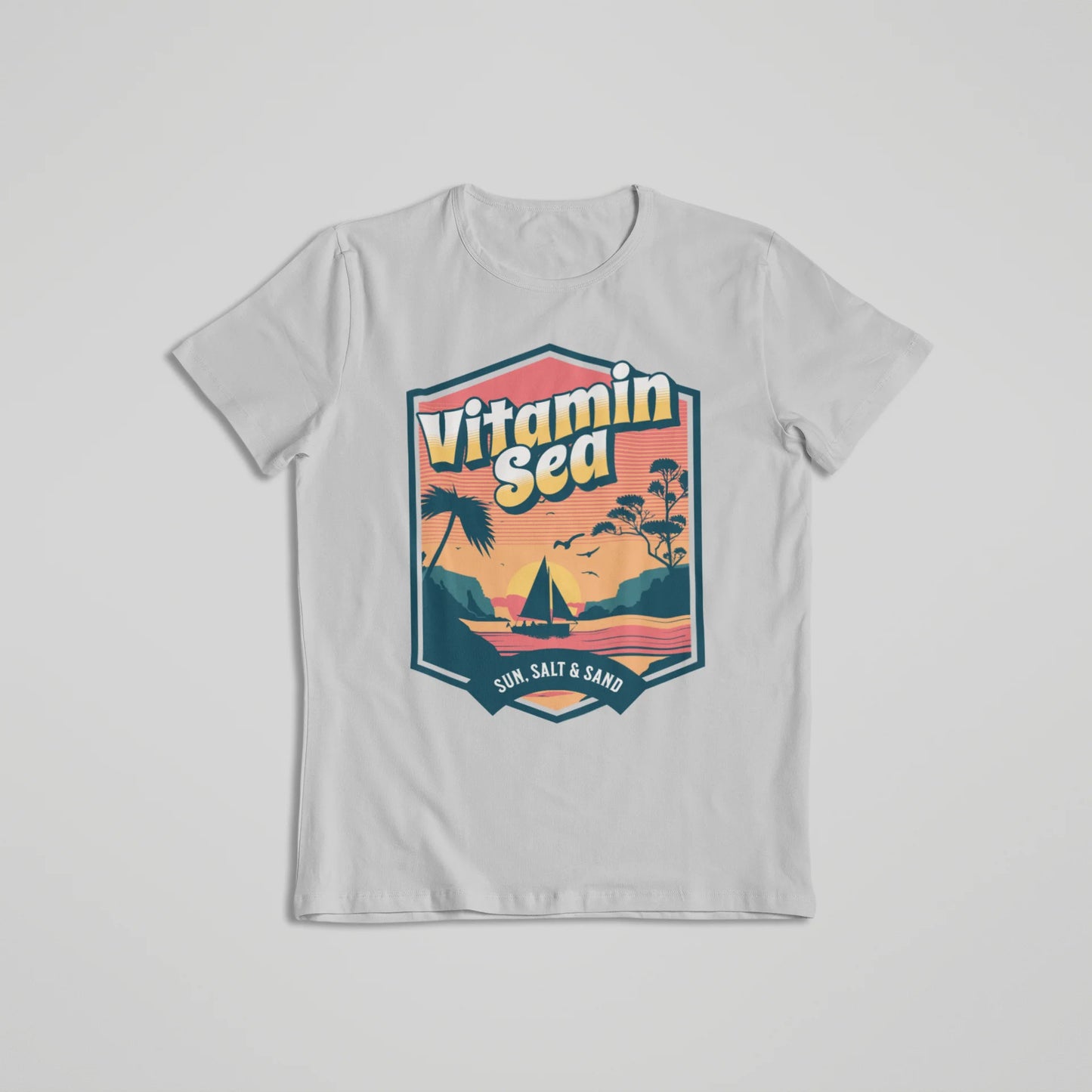 Vitamin Sea T-shirt Grey Melange